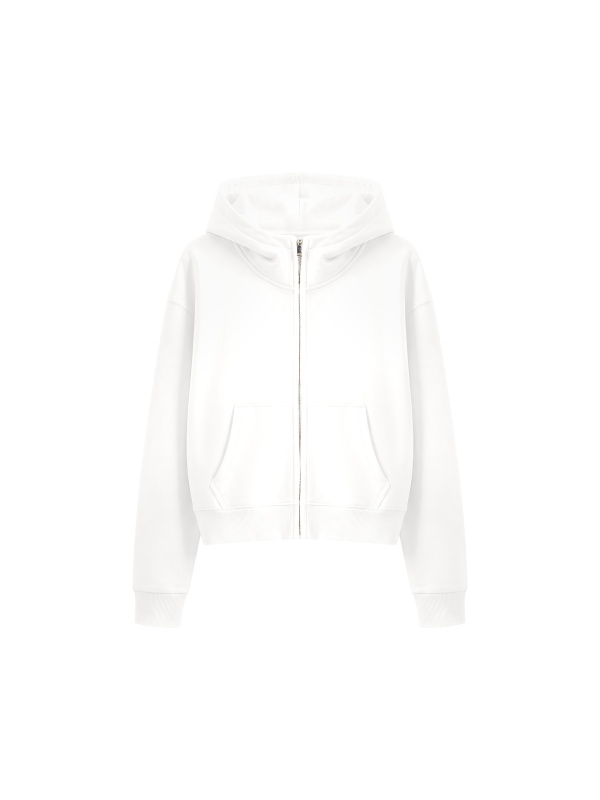 Women's Crop Full Zip Hoodie