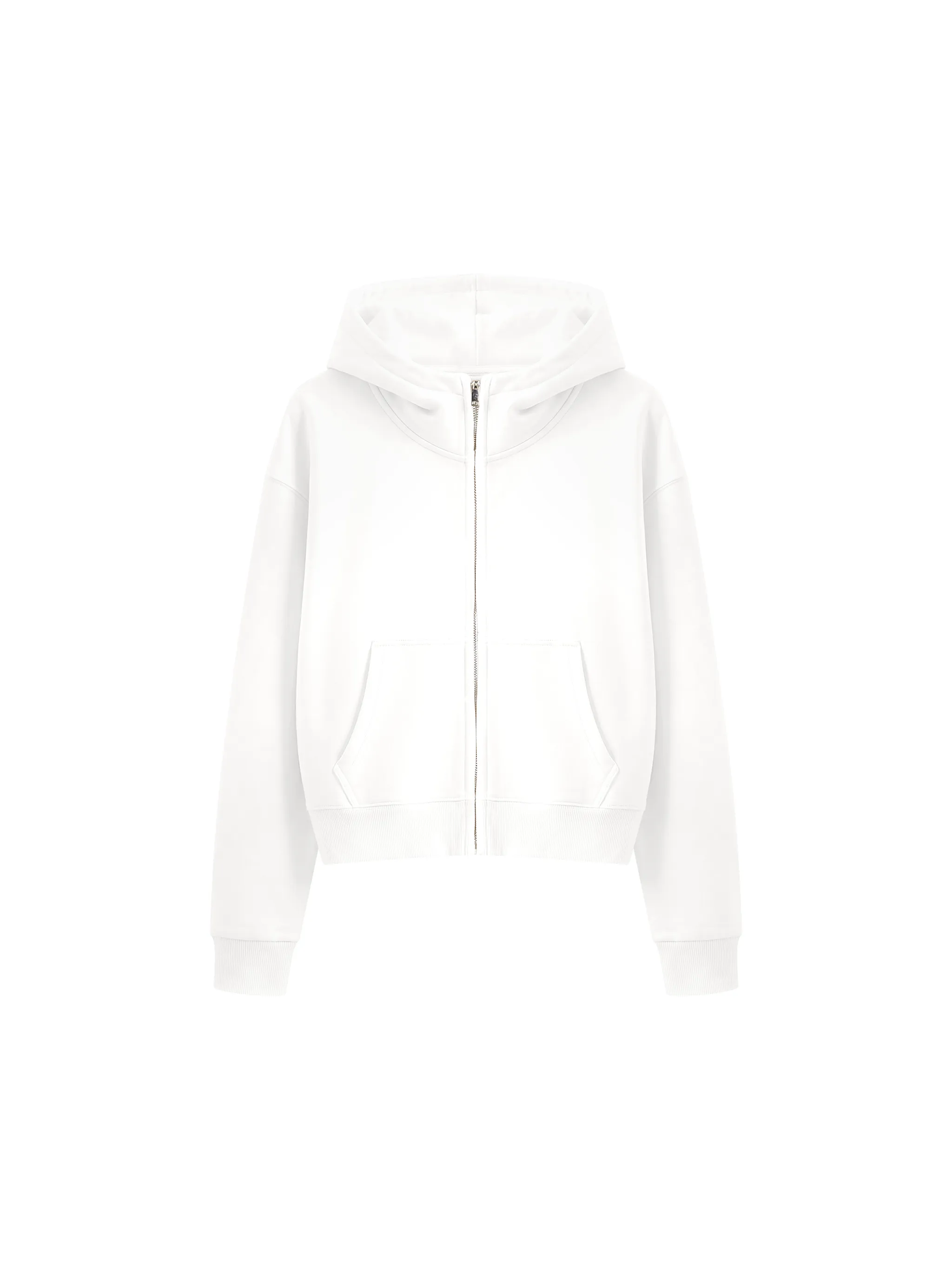 Women's Crop Full Zip Hoodie