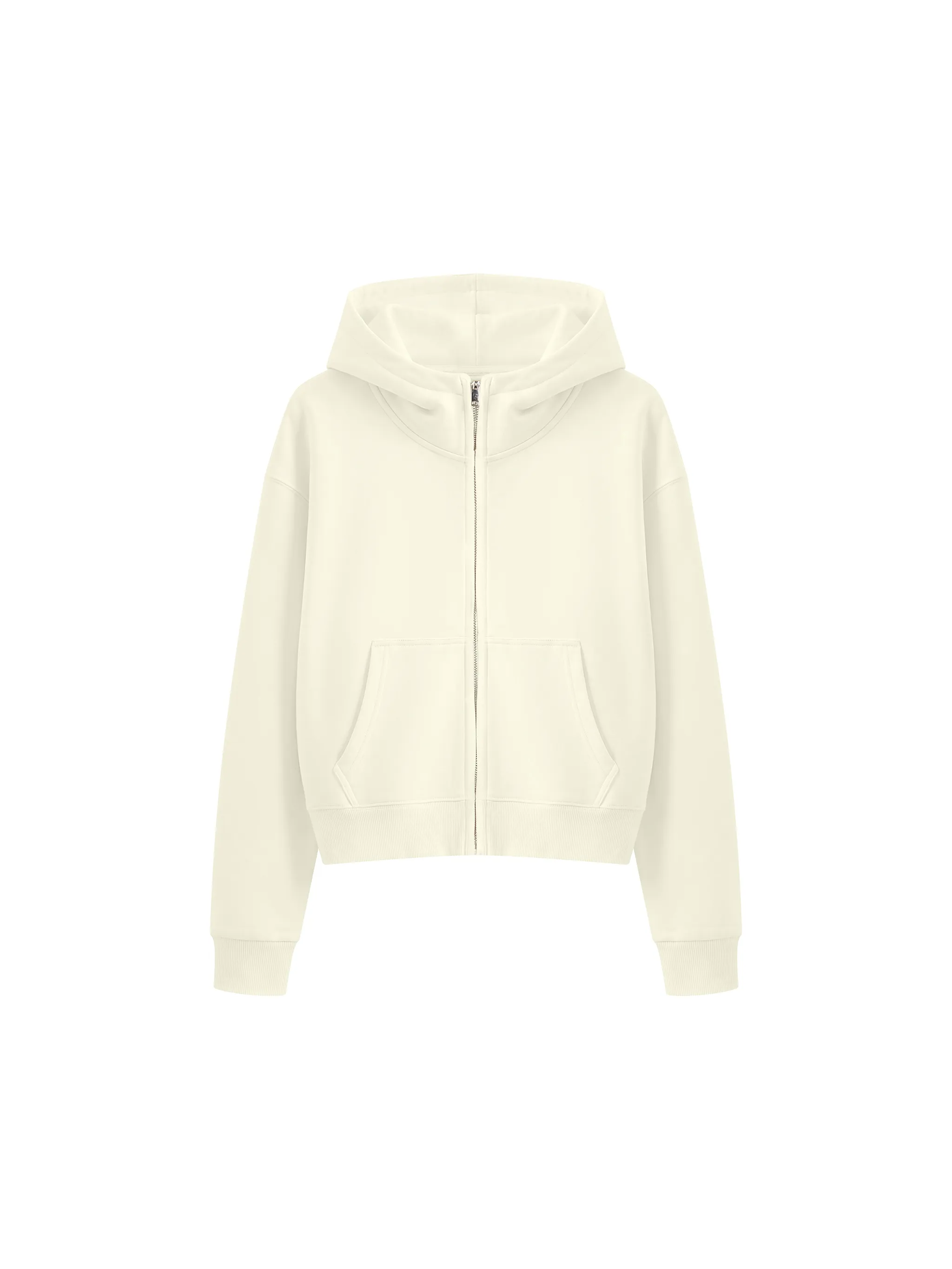 Women's Crop Full Zip Hoodie