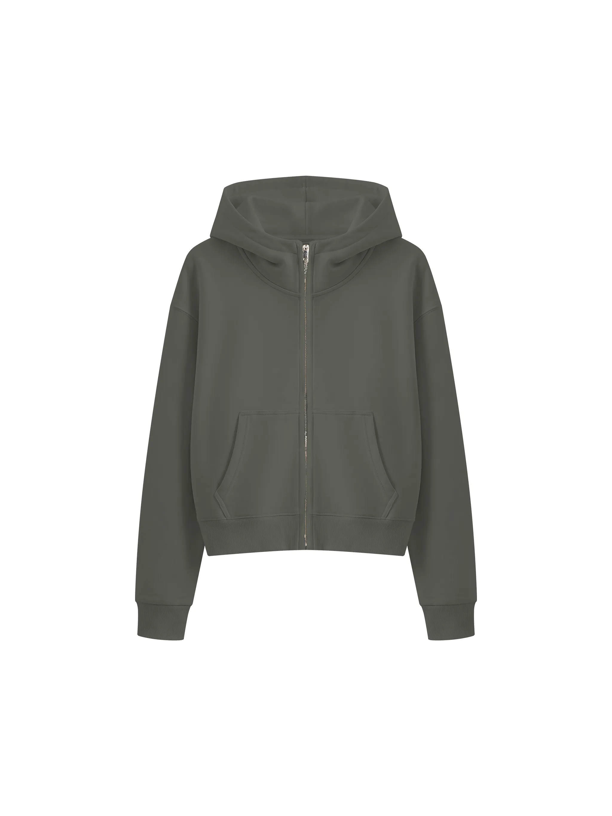 Women's Crop Full Zip Hoodie