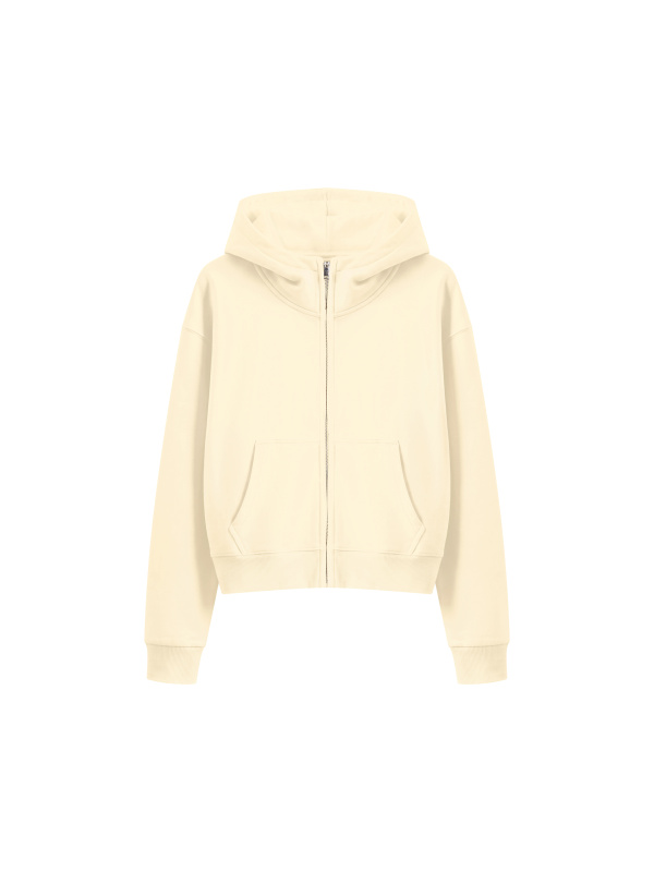 Women's Crop Full Zip Hoodie