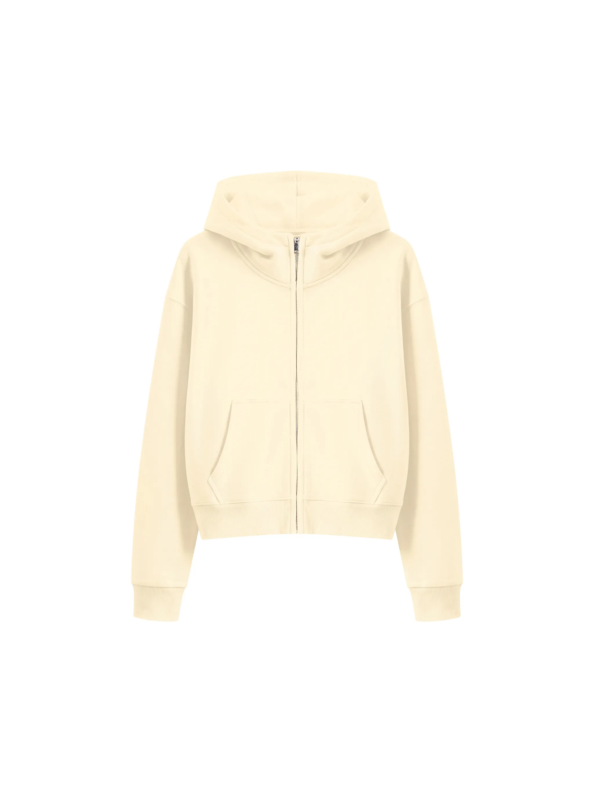 Women's Crop Full Zip Hoodie