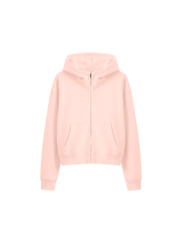 Women's Crop Full Zip Hoodie