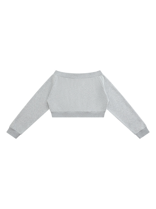 Women's Off-Shoulder Full Zip Hoodie