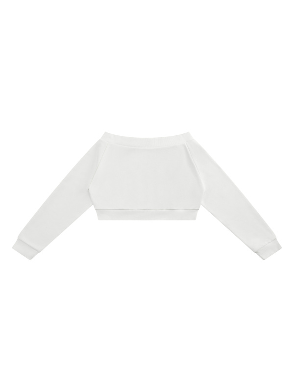 Women's Off-Shoulder Full Zip Hoodie