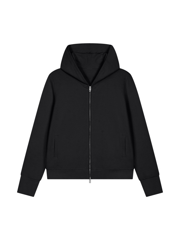 Women's Waffle Full Zip Hoodie