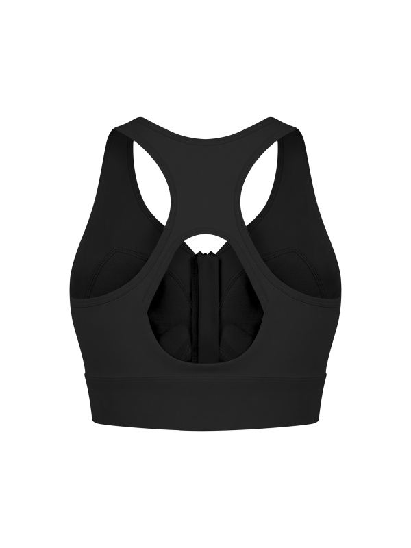 Women’s Cropped Zip Yoga Sports Bra