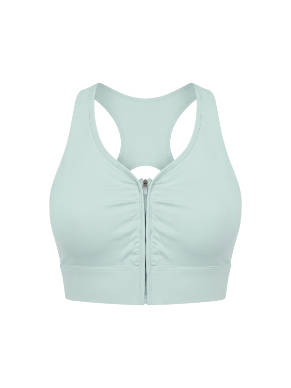Women’s Cropped Zip Yoga Sports Bra