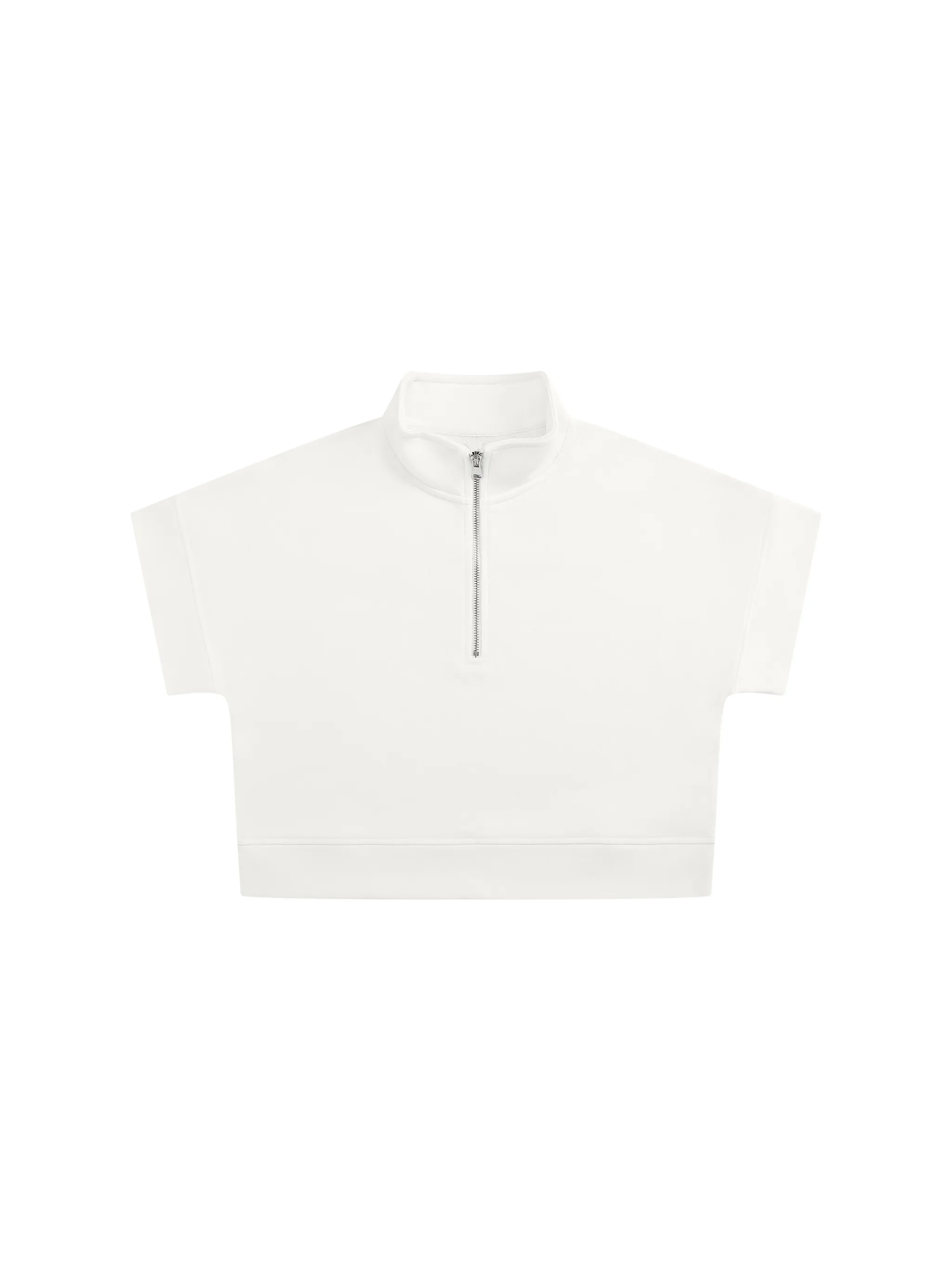 Women's Quarter Zip Crop Sweatshirt