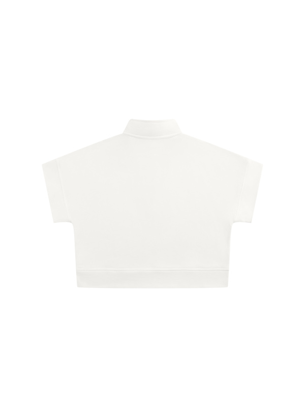 Women's Quarter Zip Crop Sweatshirt