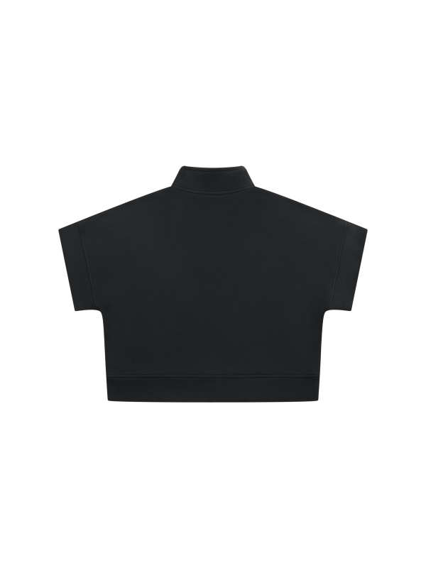 Women's Quarter Zip Crop Sweatshirt