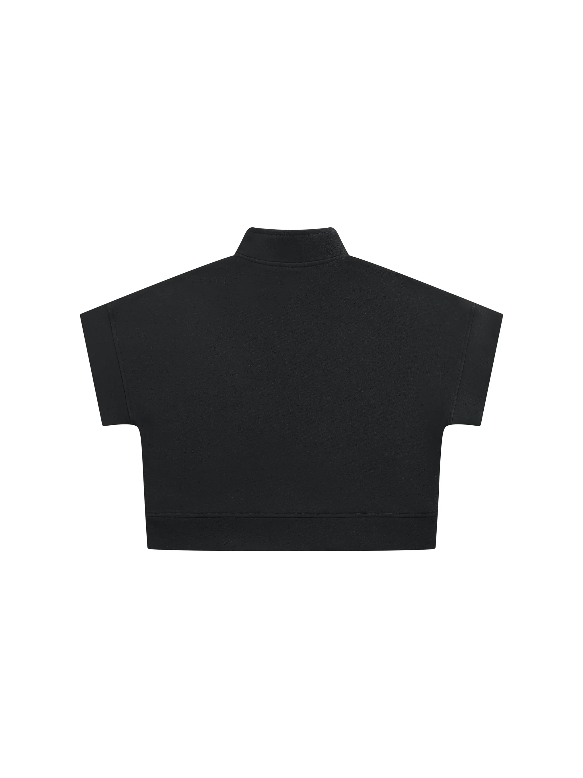 Women's Quarter Zip Crop Sweatshirt