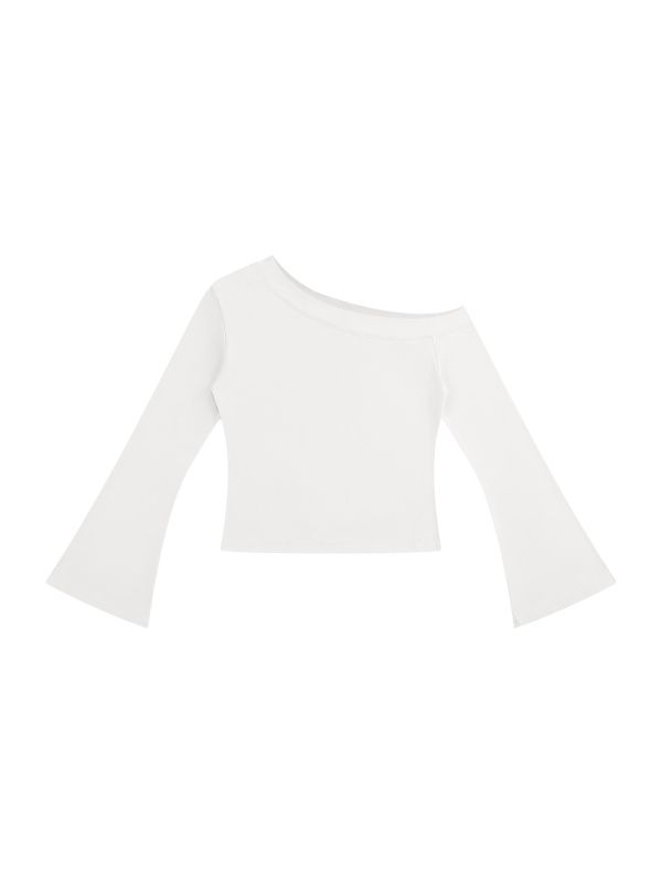 Women's Off-Shoulder Bell Sleeve T-Shirt