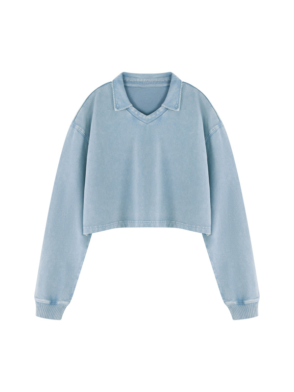 Women’s Vintage Wash Crop Sweatshirt