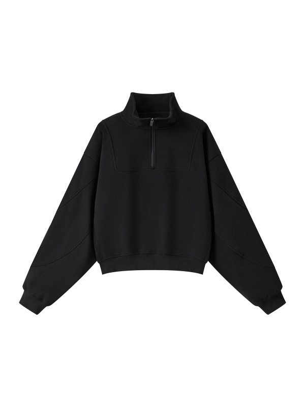 Women’s Loose Fleece Quarter-Zip Sweatshirt