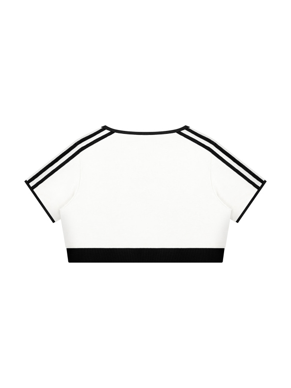 Women’s Color Block Crop T-Shirt