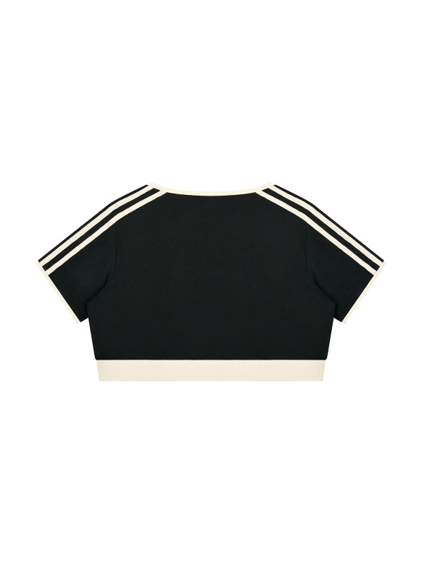 Women’s Color Block Crop T-Shirt