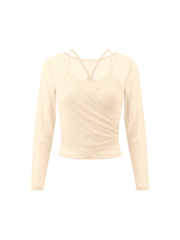 Women's 2-Piece Layered Yoga T-Shirt