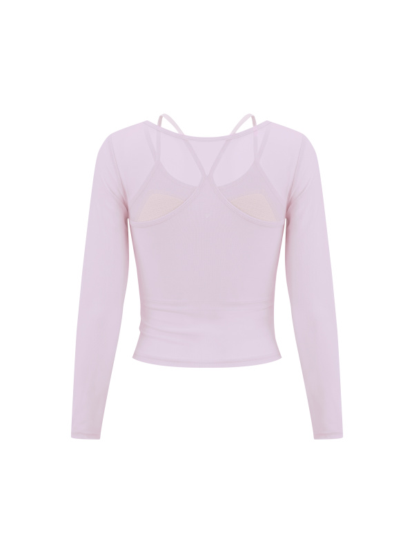 Women's 2-Piece Layered Yoga T-Shirt