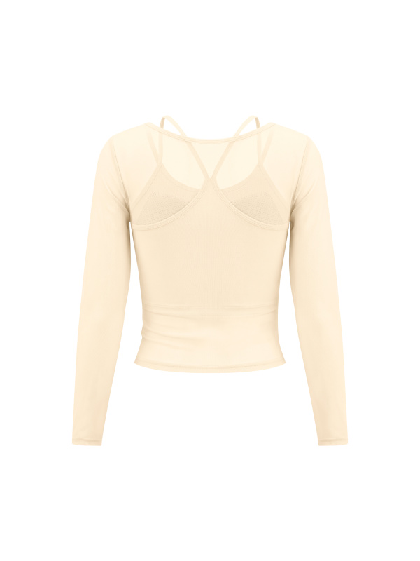 Women's 2-Piece Layered Yoga T-Shirt