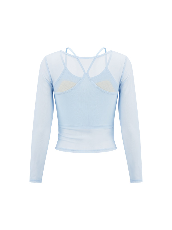 Women's 2-Piece Layered Yoga T-Shirt