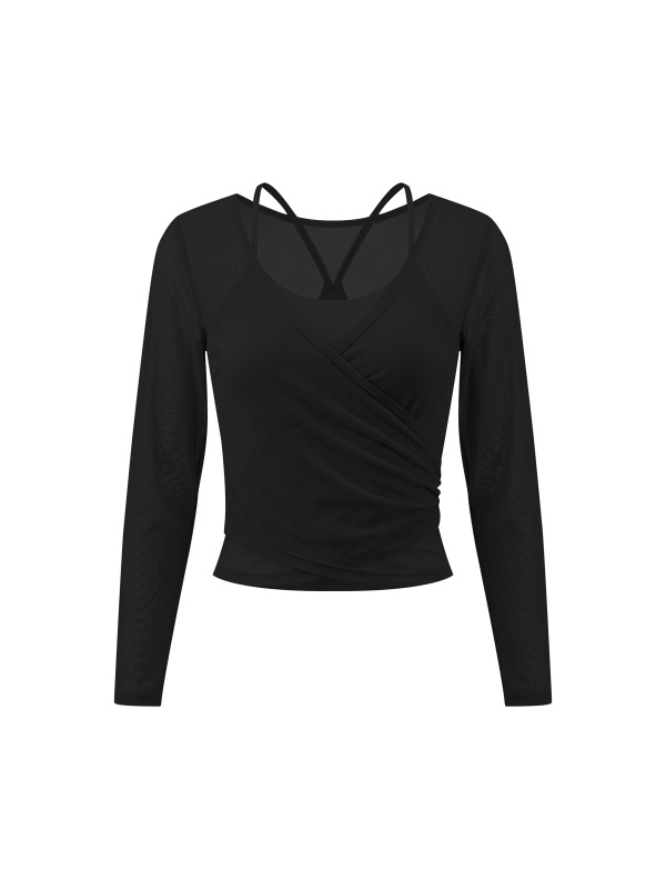 Women's 2-Piece Layered Yoga T-Shirt