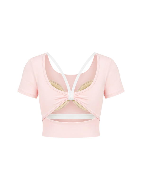 Women's Color Block Yoga T-Shirt