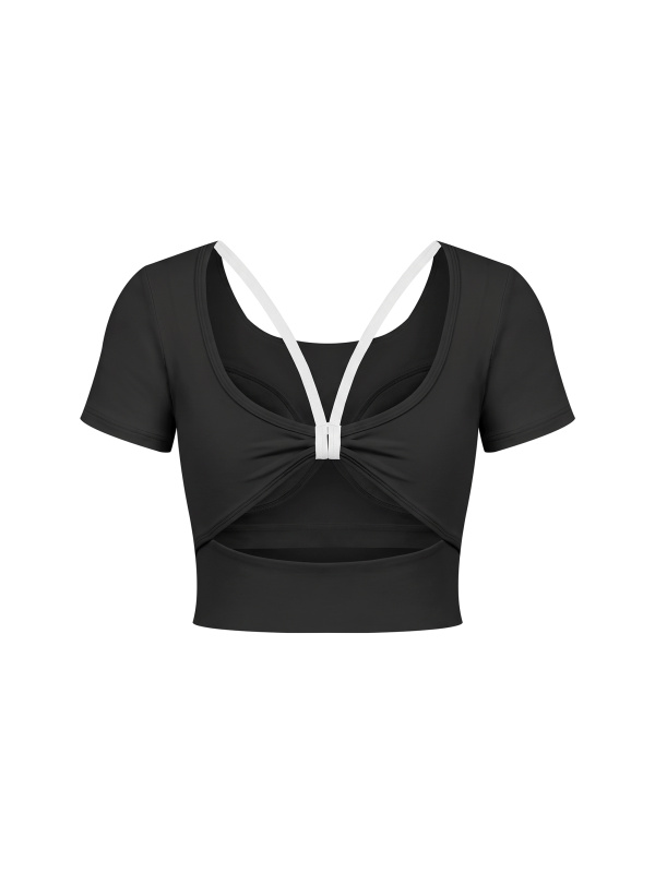 Women's Color Block Yoga T-Shirt