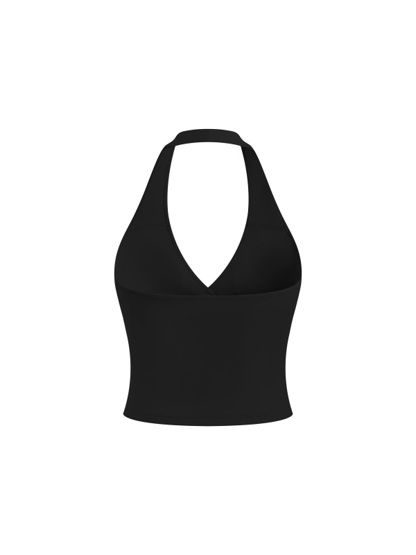 Women’s Ruched Halter Yoga Tank Top