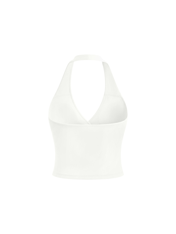 Women’s Ruched Halter Yoga Tank Top