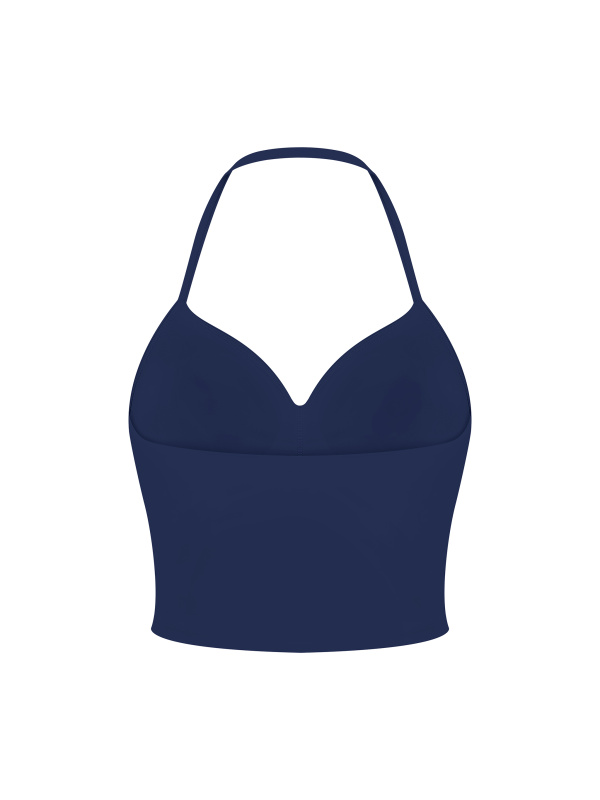 Women's Ruched Halter Yoga Tank Top