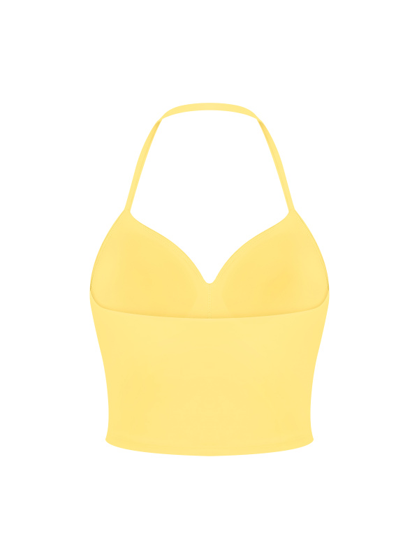 Women's Ruched Halter Yoga Tank Top