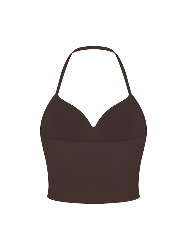 Women's Ruched Halter Yoga Tank Top