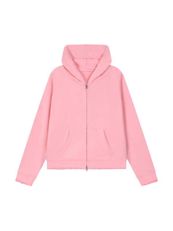 Women’s Raw Edge Full Zip Hoodie