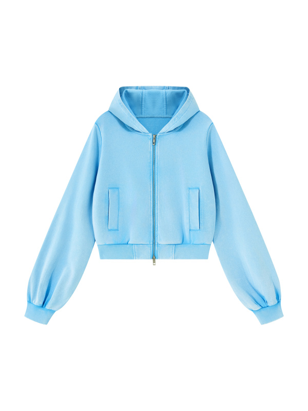 Women’s Vintage Wash Full Zip Hoodie