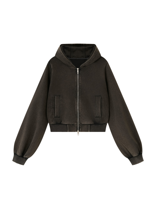 Women’s Vintage Wash Full Zip Hoodie