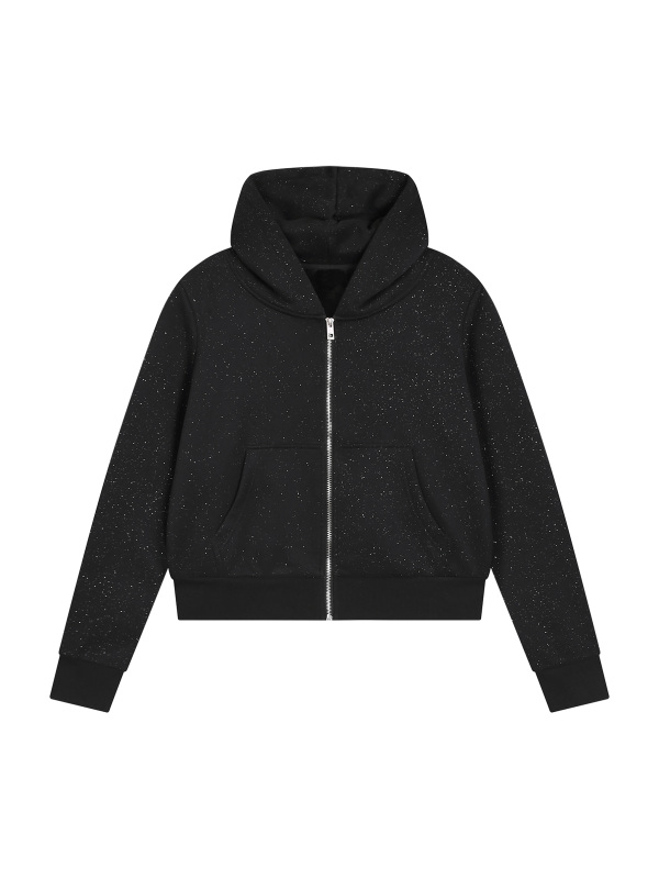 Women's Sparkles Fleece Full Zip Hoodie