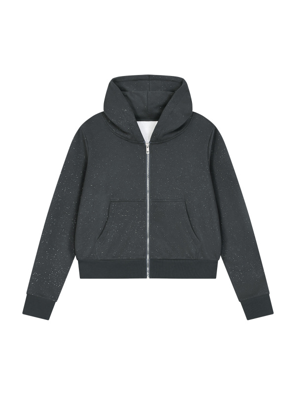 Women's Sparkles Fleece Full Zip Hoodie
