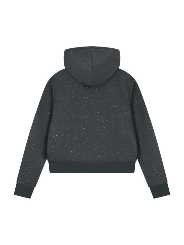 Women's Sparkles Fleece Full Zip Hoodie