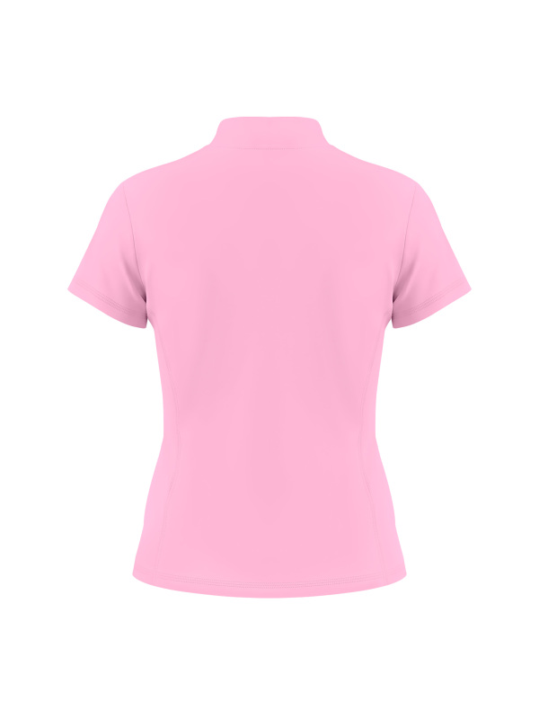 Women's Yoga Quarter-Zip Mock Neck T-Shirt