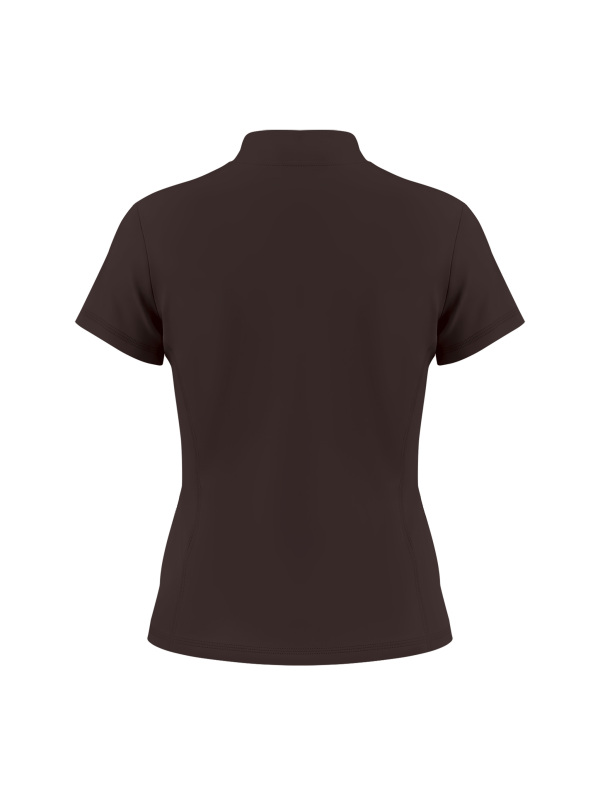Women's Yoga Quarter-Zip Mock Neck T-Shirt