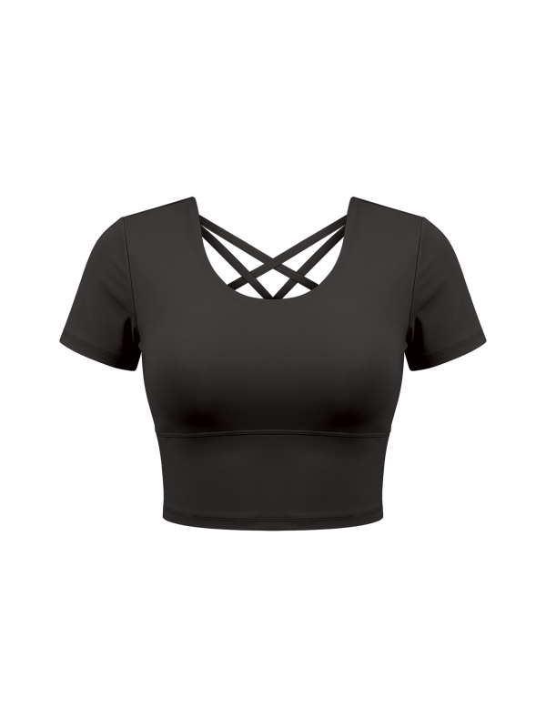 Women's Crop Yoga T-Shirt