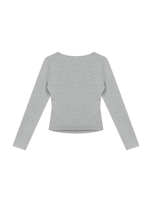 Women's Ruched Long Sleeve T-Shirt