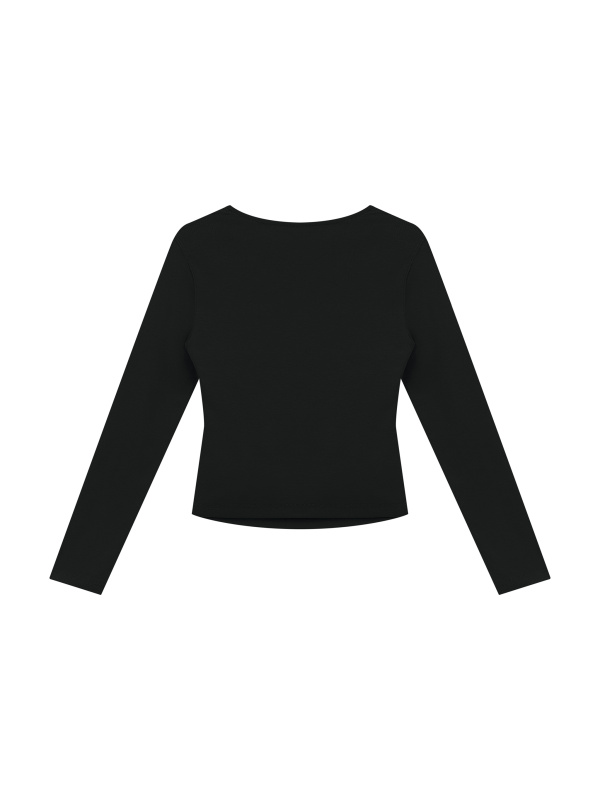 Women's Ruched Long Sleeve T-Shirt