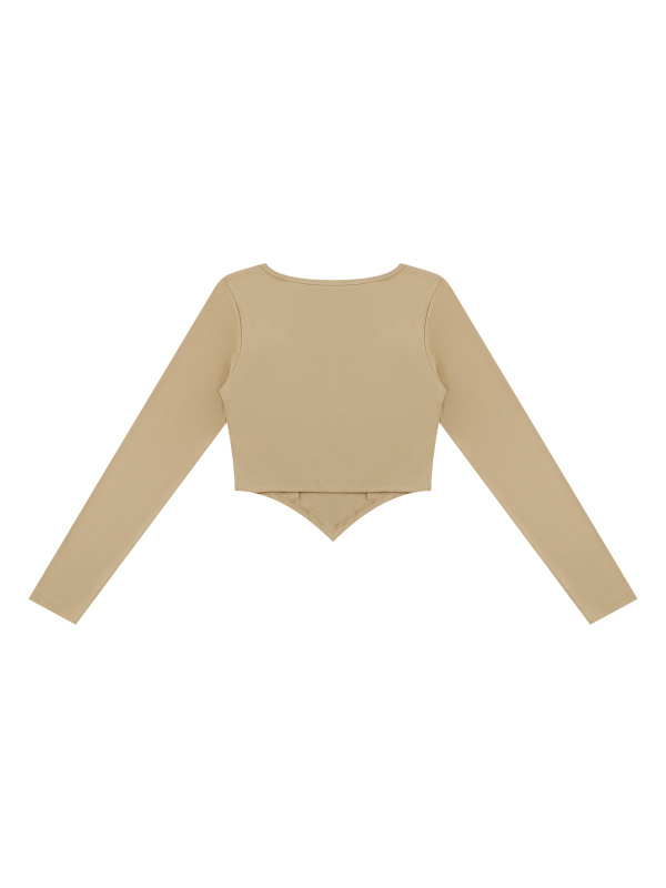 Women's Square Neck Cropped T-Shirt