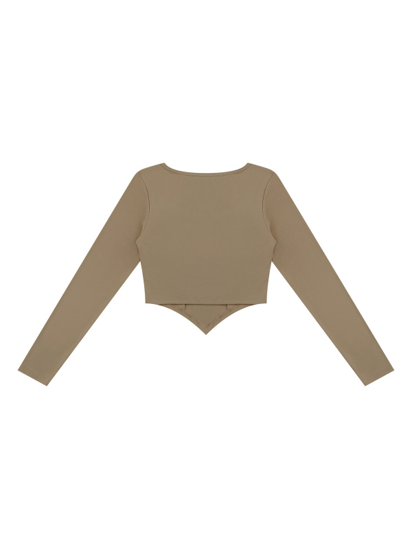 Women's Square Neck Cropped T-Shirt