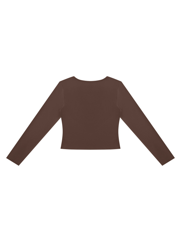 Women's Cutout Long Sleeve T-Shirt