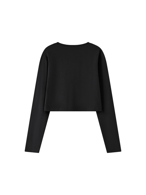 Women's Mineral Wash Crop Sweatshirt