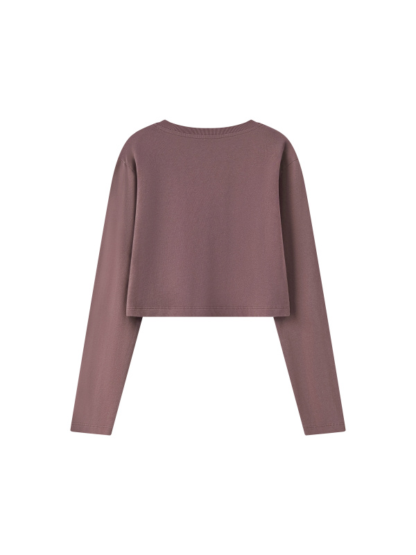 Women's Mineral Wash Crop Sweatshirt