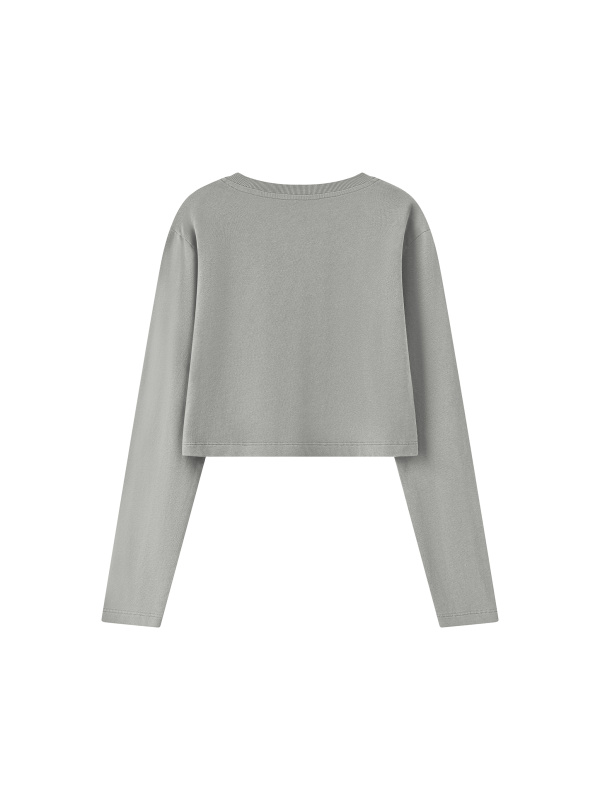 Women's Mineral Wash Crop Sweatshirt